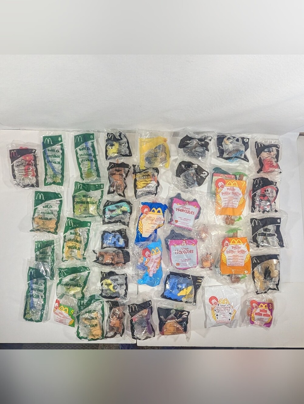 McDonalds Disney Happy Meal lot of 39 Toys 90s & early 2000s sealed vintage NOS